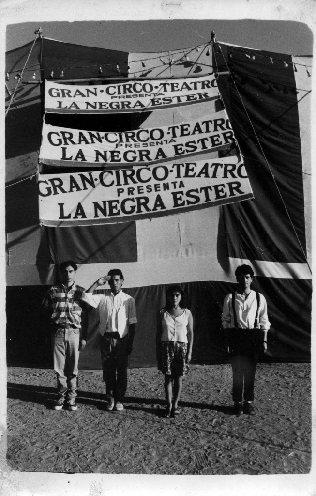 Andrés García; Andrés Pérez; Carmen Romero y Leonel Cornejo San Antonio, Verano 1990
